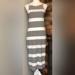 HURLEY Sundress Backless White w/Black Stripes NWOT
